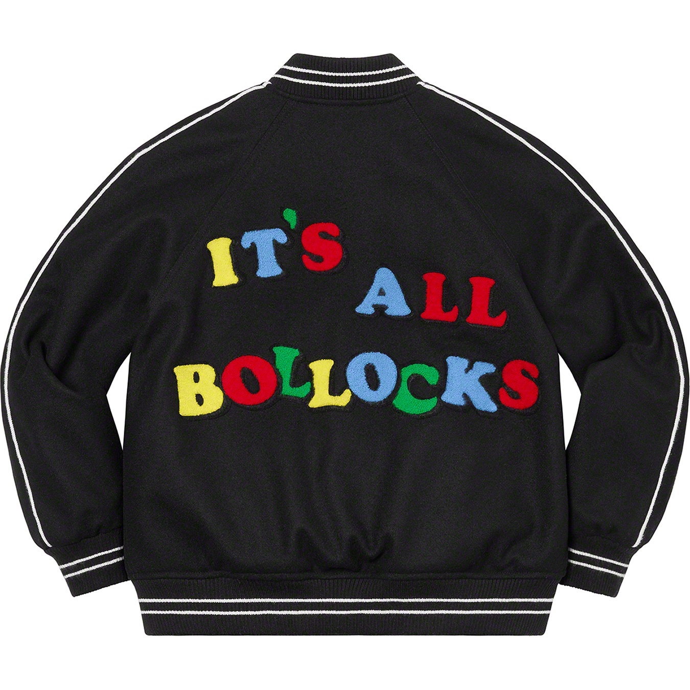 Jamie Reid/Supreme It's All Bollocks Varsity Jacket view 14